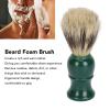 2pcs Men Beard Cleansing Brush Rich Foaming Soft Hair Resin Handle Beard Grooming Brush view 4