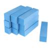 10 Pcs Professional Manicure Pedicure Buffer Buffing Tool Block Set - 4 Way Sanding Files for Nail Art, Gel Polish - Home & Salon Use - Blue view 1