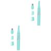 NOLITOY 2pcs Electric Eyebrow Trimmer Multipurpose Hair Removal Tool Detachable for Precision Trimming for Eyebrows Nose and Sideburns Easy to Clean and Use No Battery Required view 1