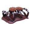 Beauty Bow Double Hair Combs Clips for Women, Stylish and Stretchy Hair Accessories - Great for Parties and Everyday Use - Light Brown view 4