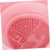 Baluue 2pcs Silicone Shaped Makeup Brush Cleaner Bowl Design for Easy Storage Safe and Practical Cleaning Tool for Makeup Brushes and Sponges view 2