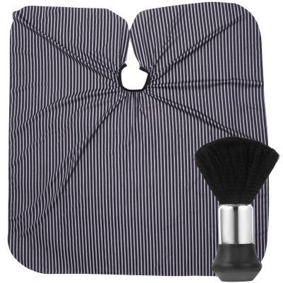 FOMIYES Barber Cape Hairdressing Cape Salon Barber Elastic Neckline Hair Accessories Dust Brush