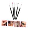 NOLITOY 10pcs Angled Eye Shadow Brush Eye Makeup Applicator Shimmer Shadow Brush Compact view 2
