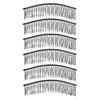 6 Pieces DIY Metal Hair Comb SideS Comb Pin Barrette Findings with 30 Teeth Bridal Hair Jewelry Accessories, Securely Hold Hair in Place, Embellish Wedding - Black view 1