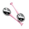 2PCS Steel Ice Facial Roller Set for Cooling, Soothing and -Inflammatory Beauty Massage Tool Kit - Reduce Puffiness, Aging Skincare, Perfect Gift for Wome - Pink Handle view 1