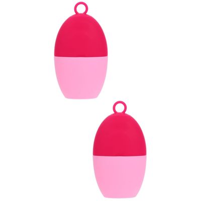 Baluue 2pcs Silicone Ice Face Roller for Skin Care Reduces Puffiness Smooths Fine Lines Multi-functional Beauty Tool for Facial Massage and Cooling Treatment