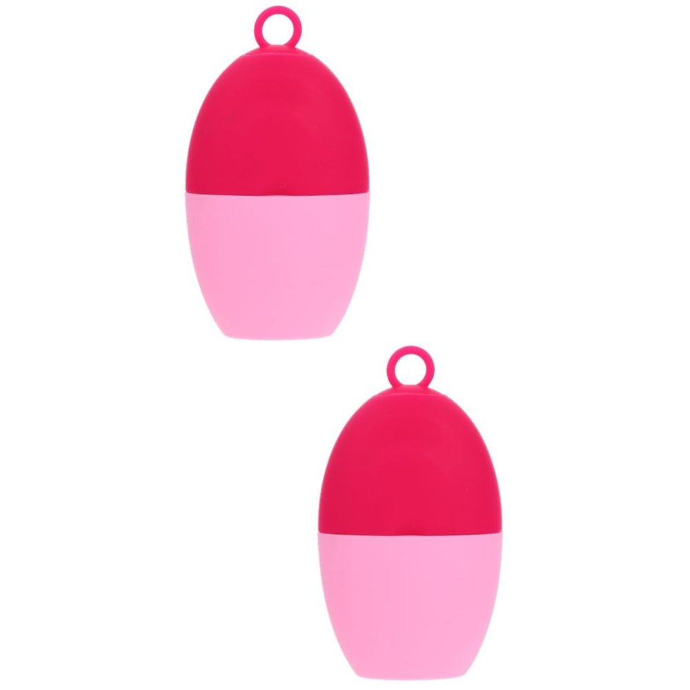 Baluue 2pcs Silicone Ice Face Roller for Skin Care Reduces Puffiness Smooths Fine Lines Multi-functional Beauty Tool for Facial Massage and Cooling Treatment