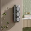Electric Back Bath Brush,Shower Back Scrubber Wall Mounted,Large Brush Head,3-Speed Adjustment,360 Automatic Rota-Tion,for Exfoliating Deep Cleansing & Back Massage view 1