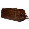 Premium Buffalo Leather Unisex Toiletry Bag Travel Kit (King Size )Shaving kit Accessories :Shaving Brush Case , Razor Protective Travel Case ( Combo of 4 Items) (Crocodile Print) (Croco Tan) view 2