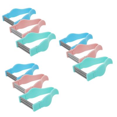 FRCOLOR 9pcs Facial Hair Remover Tool for Women Manual Spring Epilator for Chin Cheeks and Lips Safe and Hair Removal Easy to Use for