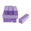 10 Pcs Professional Manicure Pedicure Buffer Buffing Tool Block Set - 4 Way Sanding Files for Nail Art, Gel Polish - Home & Salon Use - Purple view 3