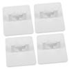 CHILDWEET 4pcs Wall Mounted Holder Space-saving Bathroom Storage Rack for Shaving Accessories Lightweight and Portable Stand Easy to Install view 1