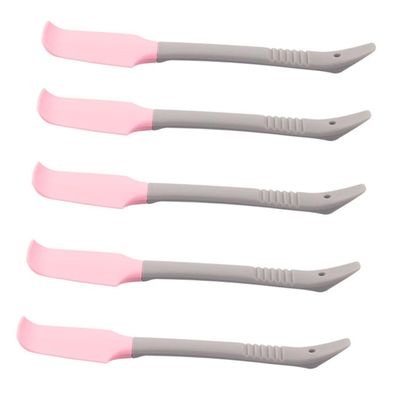 Ipetboom 5pcs Hand Foot Care Spatula Safe and Cosmetic Beauty Tool for Skin Care for Wax Application and Professional Use Reusable and Easy to Handle Pink