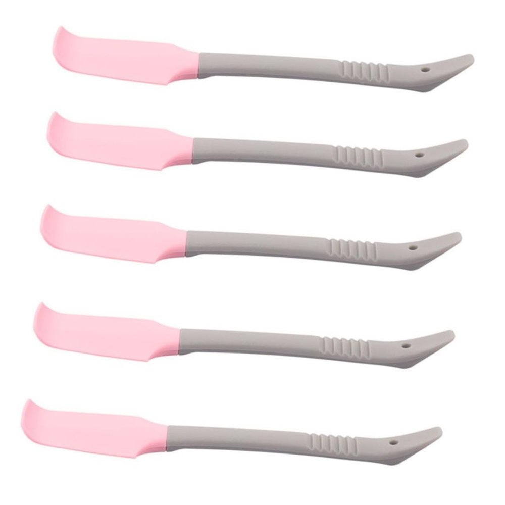 Ipetboom 5pcs Hand Foot Care Spatula Safe and Cosmetic Beauty Tool for Skin Care for Wax Application and Professional Use Reusable and Easy to Handle Pink