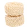 Mikinona 2pcs Round Sisal Bath Scrubber Balls Natural Exfoliating Shower Mesh for Smooth Skin Durable Skin-Friendly Bathing Tool for Body Cleaning and Relaxation view 1