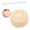 Mikinona 2pcs Round Sisal Bath Scrubber Balls Natural Exfoliating Shower Mesh for Smooth Skin Durable Skin-Friendly Bathing Tool for Body Cleaning and Relaxation view 4