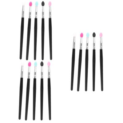 NOLITOY 15pcs Silicone Eyeshadow Brush Professional Makeup Applicators for Lip and Eye Makeup Skin-friendly for Women Birthday and Holiday Use