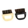 Ipetboom 2pcs Beard Cleaning Brush Practical Hair Styling Tool for Barber Shops Home Use Soft Bristles for Broken Hair Beard Grooming Black Beige view 1