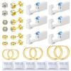 Nunpag 24 Pcs Ear Piercing Kit Ear Disposable Piercing Gun Kit Includes 6 Pcs Self Piercing Gun 12 Pcs Cubic Zirconia Earrings Stud Hoop Earrings Easy-to-Use Ear Piercer Kit Tool view 1