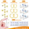 Nunpag 24 Pcs Ear Piercing Kit Ear Disposable Piercing Gun Kit Includes 6 Pcs Self Piercing Gun 12 Pcs Cubic Zirconia Earrings Stud Hoop Earrings Easy-to-Use Ear Piercer Kit Tool view 3