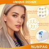 Nunpag 24 Pcs Ear Piercing Kit Ear Disposable Piercing Gun Kit Includes 6 Pcs Self Piercing Gun 12 Pcs Cubic Zirconia Earrings Stud Hoop Earrings Easy-to-Use Ear Piercer Kit Tool view 4