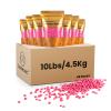 Charmonic Hard Wax Beads, 10 LB Wax Beans, Bulk Hair Waxing Beads for Face, Eyebrow, Brazilian, Legs, Body and Bikini Hair Removal, Depilatory Wax Bead, at Home Waxing Kit for Women & Men (Rose) view 1