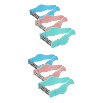 Didiseaon 6pcs Facial Hair Remover for Women Manual Epilator Tool Facial Threading Hair Removal Spring Design for Chin and Lip Removal Compact Beauty Tool