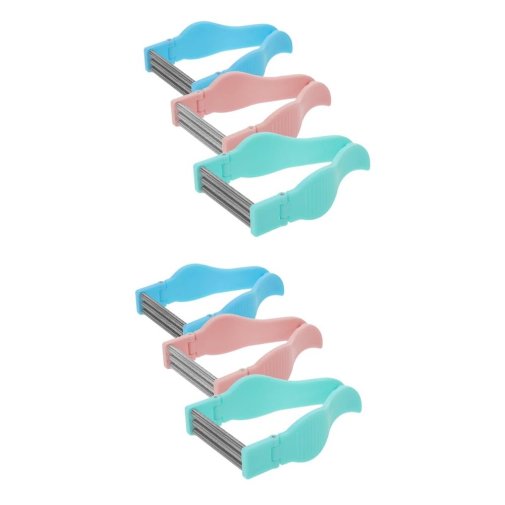 Didiseaon 6pcs Facial Hair Remover for Women Manual Epilator Tool Facial Threading Hair Removal Spring Design for Chin and Lip Removal Compact Beauty Tool