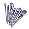 10pcs Makeup Brush Set Soft Hair Eyeshadow Brushes for Loose Powder Blush Concealer Purple view 3