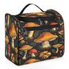 Shoblo Portable Makeup Bag Cosmetic Bags for Women Fresh Mushrooms Cute Waterproof Hanging Toiletry Bag Organizer cosmetics Bags view 1