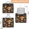 Shoblo Portable Makeup Bag Cosmetic Bags for Women Fresh Mushrooms Cute Waterproof Hanging Toiletry Bag Organizer cosmetics Bags view 2