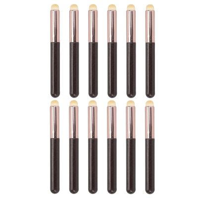 12Pcs Lip Brush Portable Exquisite Soft Lip Concealer Makeup Brush for Home Travel