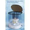 Electric Cosmetic Brush Cleaner 4.5L USB Turbo Blue Lights One Key Control Makeup Brush Cleaner Dryer Machine for All Size Makeup Brush view 4