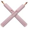Baluue 2pcs Lip Brush Portable Lipstick Applicators with Protective Cap for Easy Lip Gloss Application Stylish Design for Travel and Makeup Touch-ups view 1
