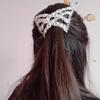 Beaded Hair Combs Women Hair Accessories Pearl Beaded Elastic Hair Claw Hairpin Magic Comb Hairstyle Bun Maker Tool view 4
