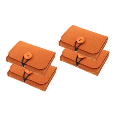 Baluue 4pcs Essential Oil Travel Case Compact Storage Bag Pouch Portable Essential Oil Organizer for Daily Use and Travel