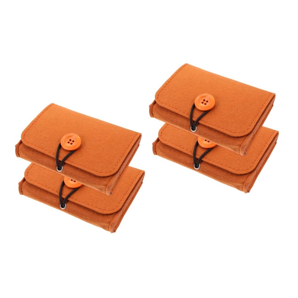 Baluue 4pcs Essential Oil Travel Case Compact Storage Bag Pouch Portable Essential Oil Organizer for Daily Use and Travel