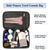 Travel Makeup Bag Sleeping Sheep PU Large Capacity Cosmetic Bag for Women Portable Cosmetic Bag with Handle for Girls Wedding Makeup Brushes view 4