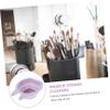 Baluue 2pcs Silicone Bunny-shaped Makeup Brush Cleaner Bowls Hanging Design for Easy Storage and Practical for Cleaning Makeup Sponges and Brushes Cute and Decorative view 4