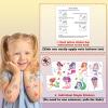 104 PCS Mermaid Temporary Tattoos for Kids Girls Birthday Decorations, Mermaid Fake Temp Tattoos Party Favors for Under The Sea Party Decorations Supplies view 3