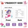 104 PCS Mermaid Temporary Tattoos for Kids Girls Birthday Decorations, Mermaid Fake Temp Tattoos Party Favors for Under The Sea Party Decorations Supplies view 4