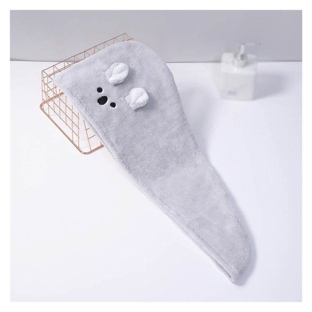 EAGLCQA Coral Fleece Dry Hair Cap Girl Washing Hair Super Absorbent Wiping Hair Towel Household Women Shower Cap(E) (D 1)