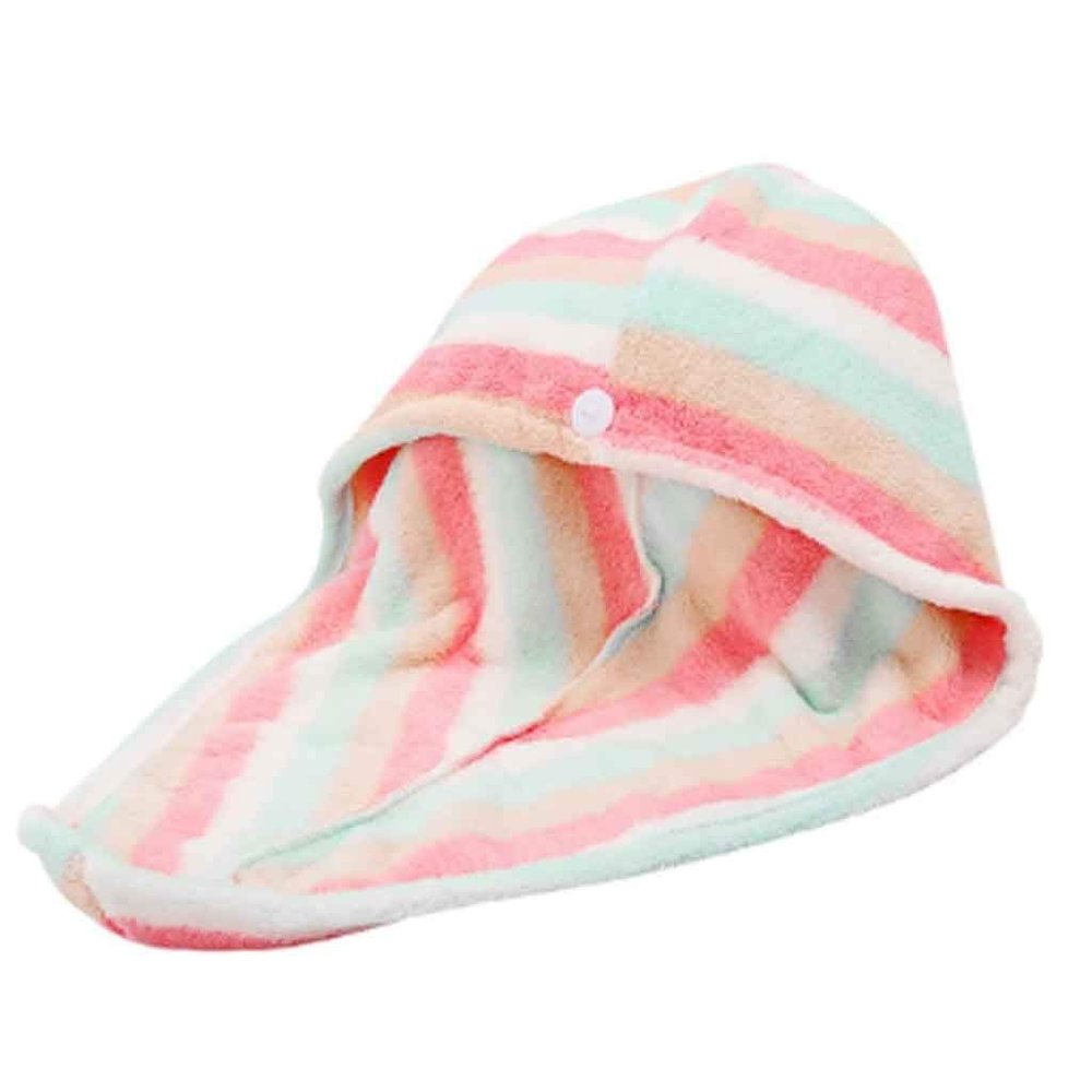 EAGLCQA 1Pcs Hair Wrapped Towels Quickly Portable Dry Bathroom Accessories Dry Hair Hat Shower Cap Microfiber Hair Turban Super Absorben