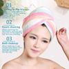 EAGLCQA 1Pcs Hair Wrapped Towels Quickly Portable Dry Bathroom Accessories Dry Hair Hat Shower Cap Microfiber Hair Turban Super Absorben view 3