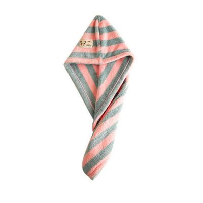 EAGLCQA Microfiber Bath Towel Hair Dry Quick Drying Lady Bath Towel Soft Shower Cap Hat for Lady Man Turban Wrap Bathing Tools(21 x 52cm) (Gray One Size)