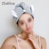EAGLCQA Women Hair Towel Cap Coral Fleece Quick-Drying Towel with Buttons Bath Hair Drying Hat(A) (C 1) view 2