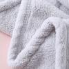 EAGLCQA Women Hair Towel Cap Coral Fleece Quick-Drying Towel with Buttons Bath Hair Drying Hat(A) (C 1) view 4