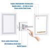 KNKQZXVDF Wall Mounted Makeup Mirror,3X Magnification 8 Inch Double Sided Vanity Magnifying Vanity Mirror with LDE Lights for Girls,360Rotatable and 12 Inch Extendable Arm(Zirconium Gold) view 2