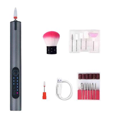Nail Drills Electric Nail Clipper Automatic Electric Nail Trimmer for Adults Nail Clippers Set Toenail Clippers for Women Fingernail Clippers Portable Silent USB Rechargeable (12.5CM,Gray)