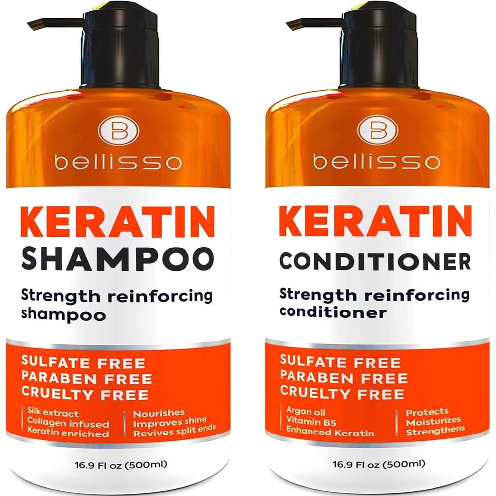 BELLISSO Keratin Enriched Shampoo and Keratin Conditioner